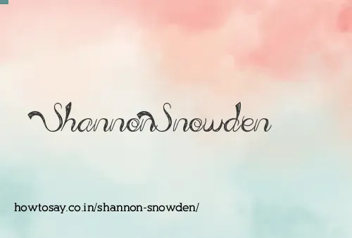 Shannon Snowden