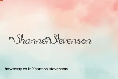 Shannon Stevenson