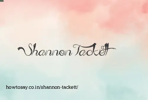 Shannon Tackett
