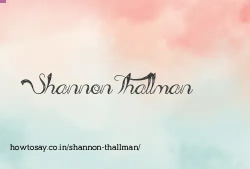 Shannon Thallman