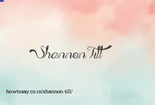 Shannon Till