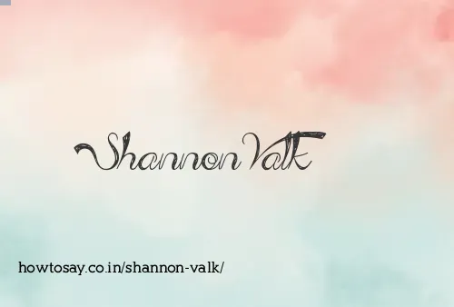 Shannon Valk
