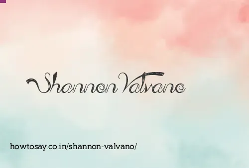 Shannon Valvano