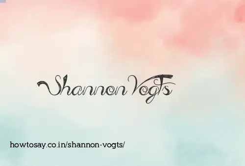 Shannon Vogts