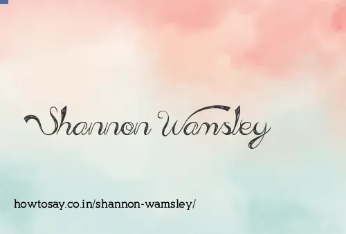Shannon Wamsley