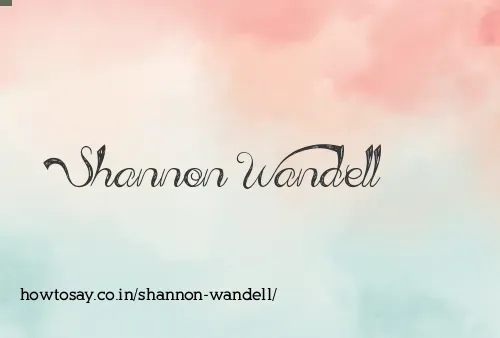 Shannon Wandell