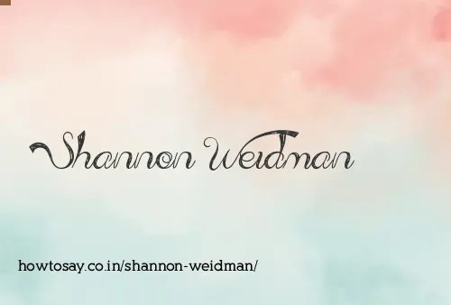 Shannon Weidman