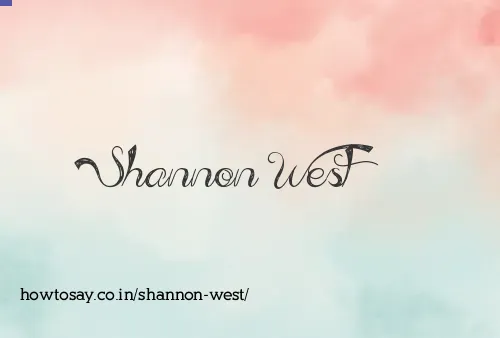 Shannon West
