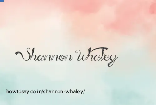 Shannon Whaley