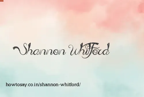 Shannon Whitford