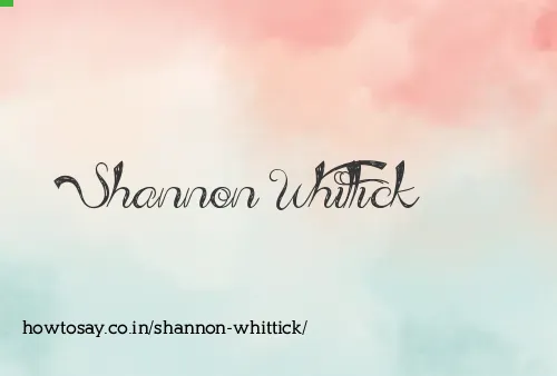 Shannon Whittick