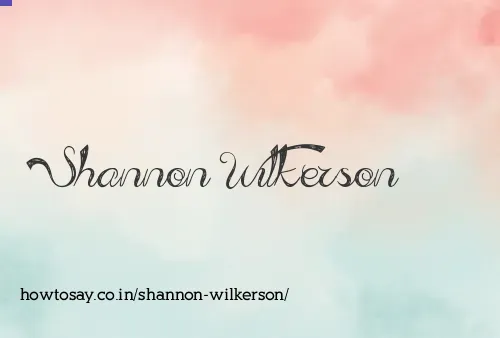 Shannon Wilkerson