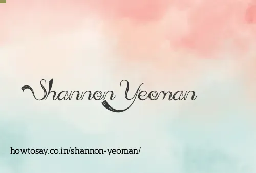 Shannon Yeoman