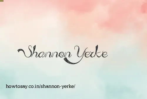 Shannon Yerke
