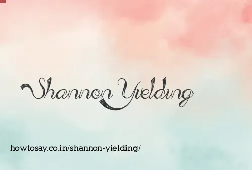 Shannon Yielding