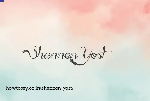 Shannon Yost