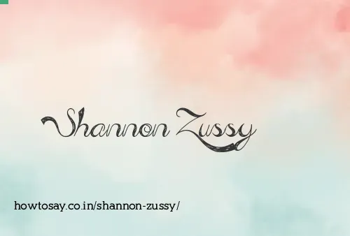 Shannon Zussy