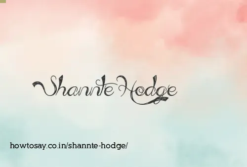 Shannte Hodge