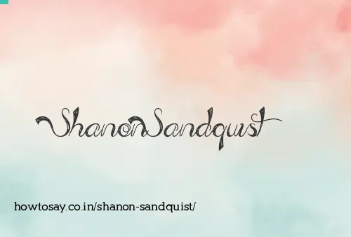 Shanon Sandquist