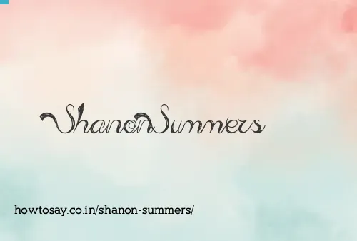 Shanon Summers