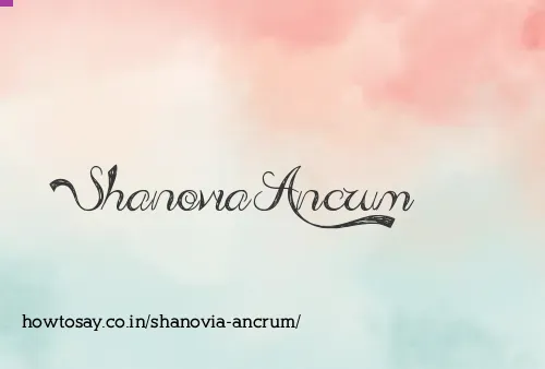 Shanovia Ancrum