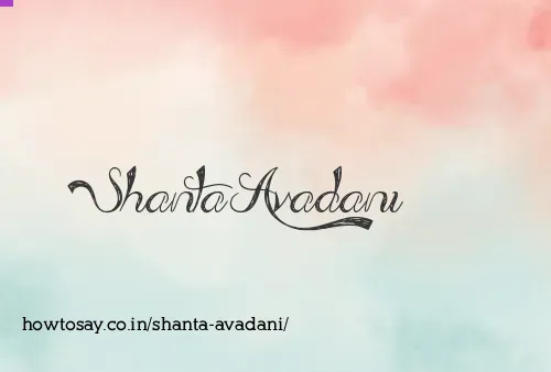 Shanta Avadani