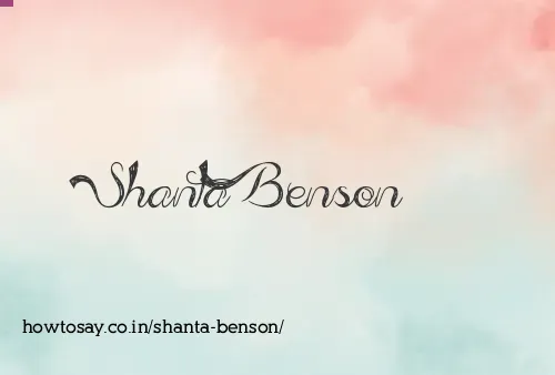 Shanta Benson