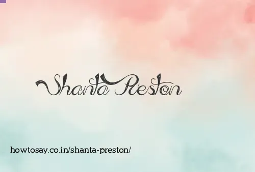 Shanta Preston