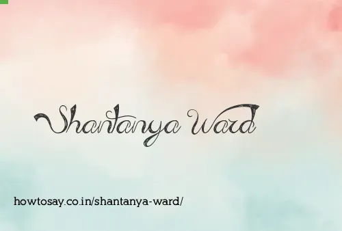 Shantanya Ward