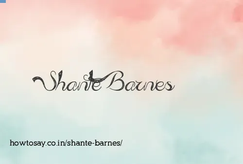 Shante Barnes