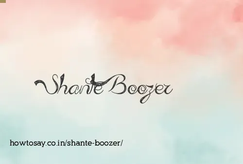 Shante Boozer