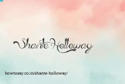 Shante Holloway