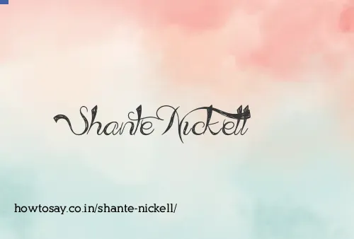 Shante Nickell