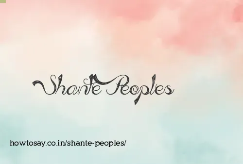 Shante Peoples