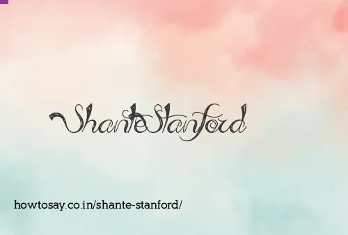 Shante Stanford