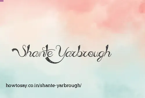 Shante Yarbrough