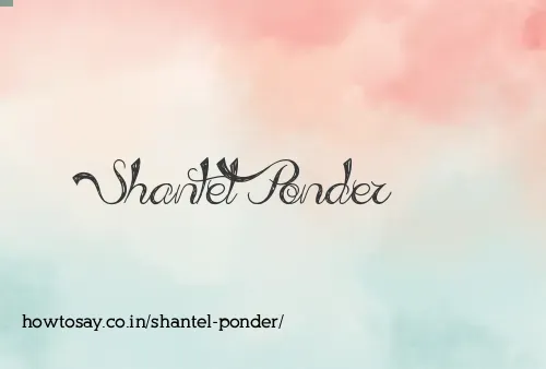 Shantel Ponder