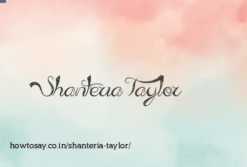 Shanteria Taylor
