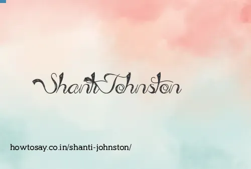 Shanti Johnston