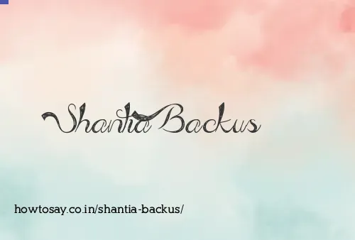 Shantia Backus