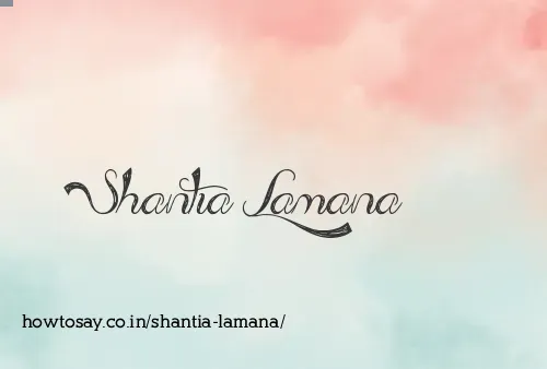 Shantia Lamana