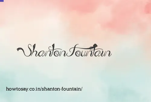 Shanton Fountain