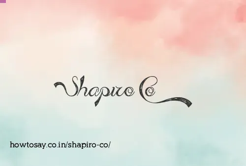 Shapiro Co