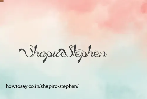 Shapiro Stephen