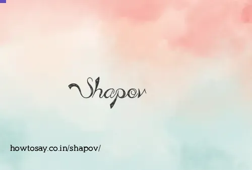 Shapov