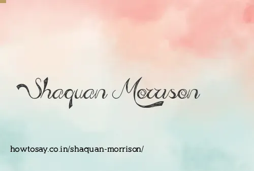 Shaquan Morrison
