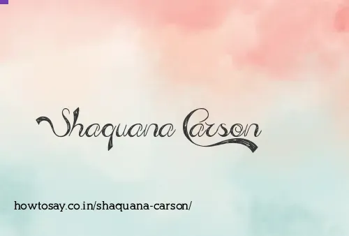 Shaquana Carson