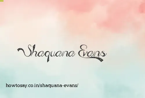 Shaquana Evans