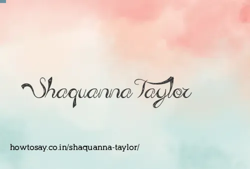 Shaquanna Taylor