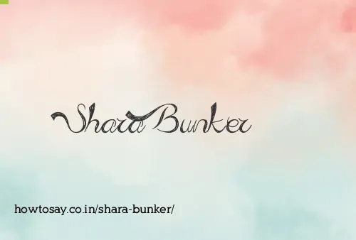 Shara Bunker